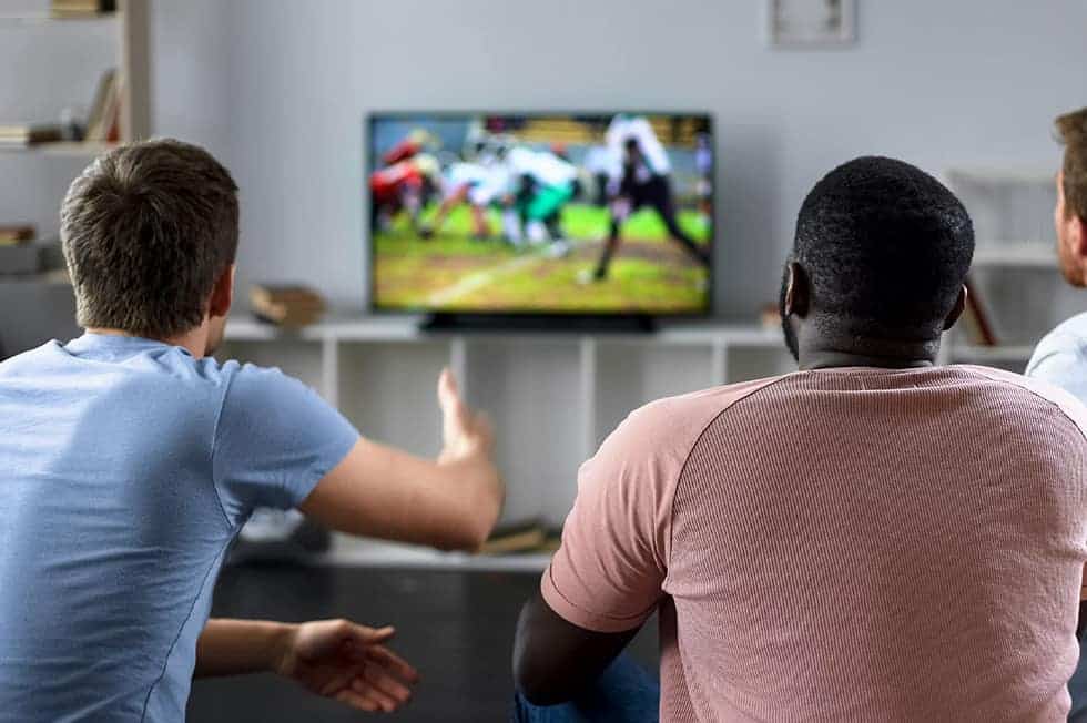 guys watching the game on TV