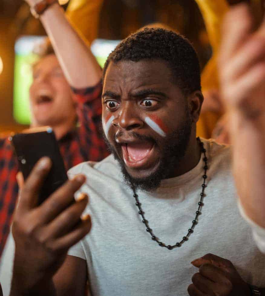 man losing bet